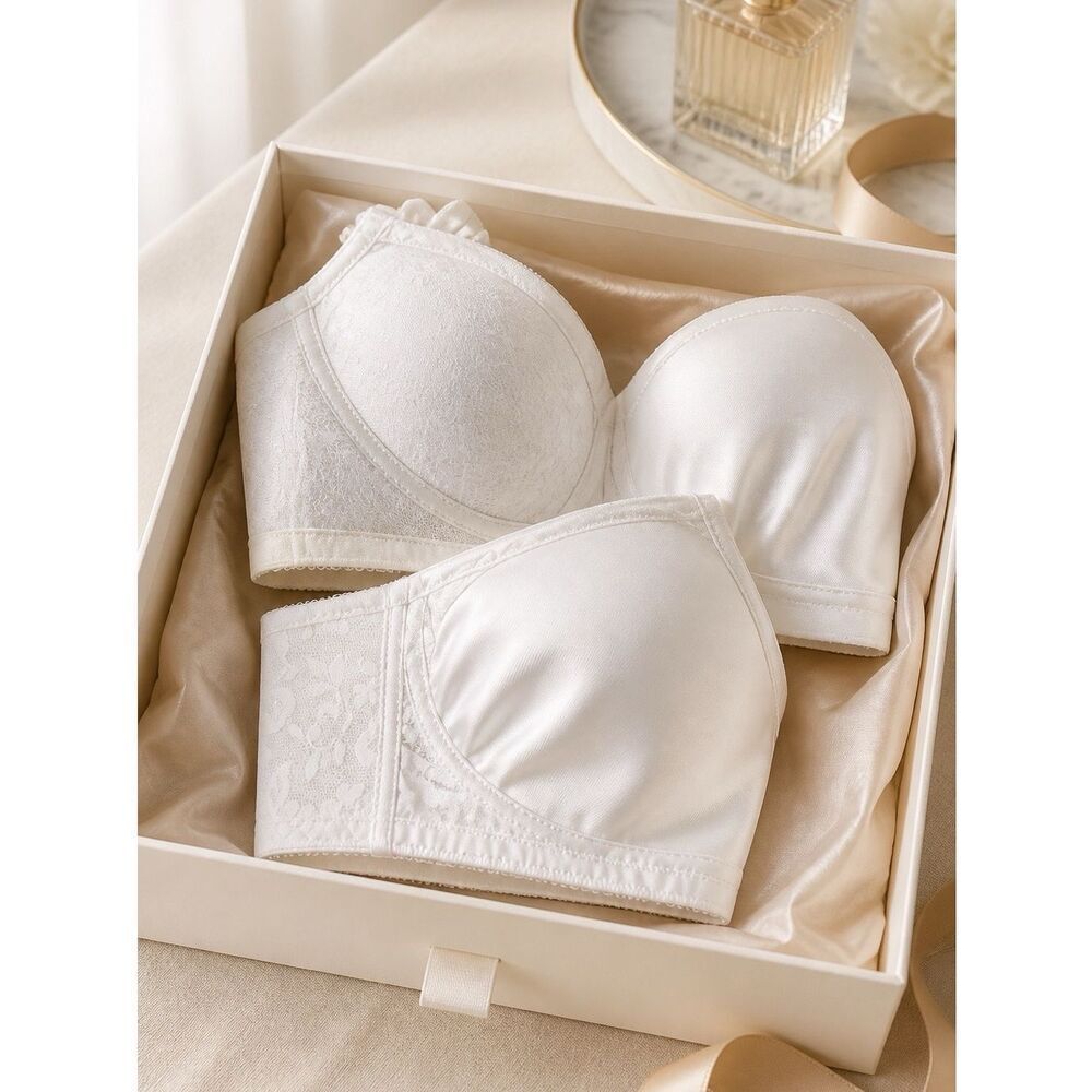 BUNDLE OF 3 WHITE PLAYTEX BRAS 40D GENTLY LOVED